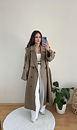 PREMİUM SERİ KARAMEL TRENÇ